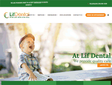 Tablet Screenshot of lifdental.com